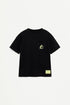 T-shirt with a maxi print on the back - BLACK / 11-12 years