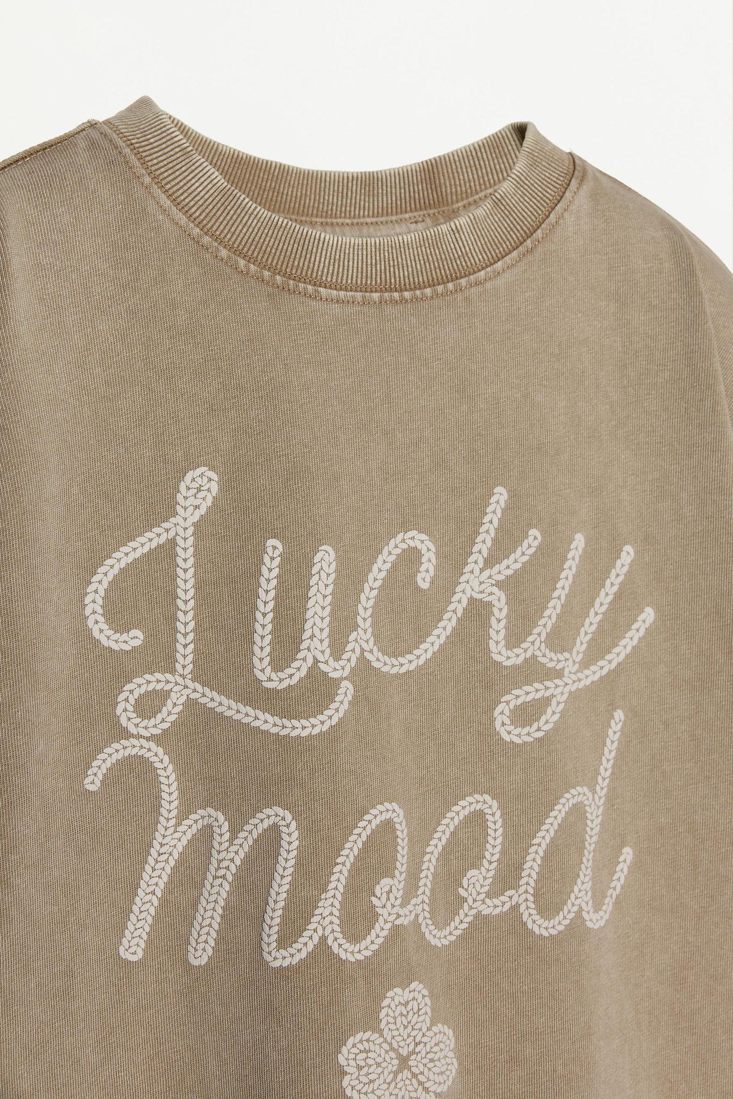 Faded effect printed T-shirt