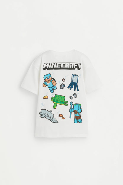Minecraft T-shirt with back maxi print