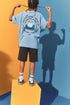 Printed T-shirt - MEDIUM BLUE / 11-12 years