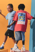 Printed T-shirt - CORAL RED / 11-12 years