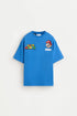 Super Mario Bros Nintendo® T-shirt with a maxi print on the back - BLUE / 11-12 years