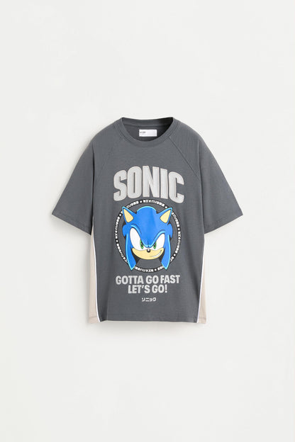 SONIC™ | SEGA color block T-shirt - GREY / 11-12 years