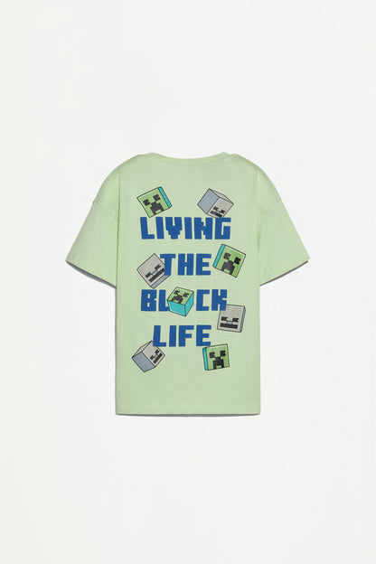 Minecraft T-shirt with a maxi print on the back