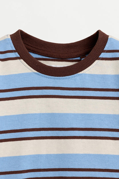 Baby Boy | Brown striped T-shirt