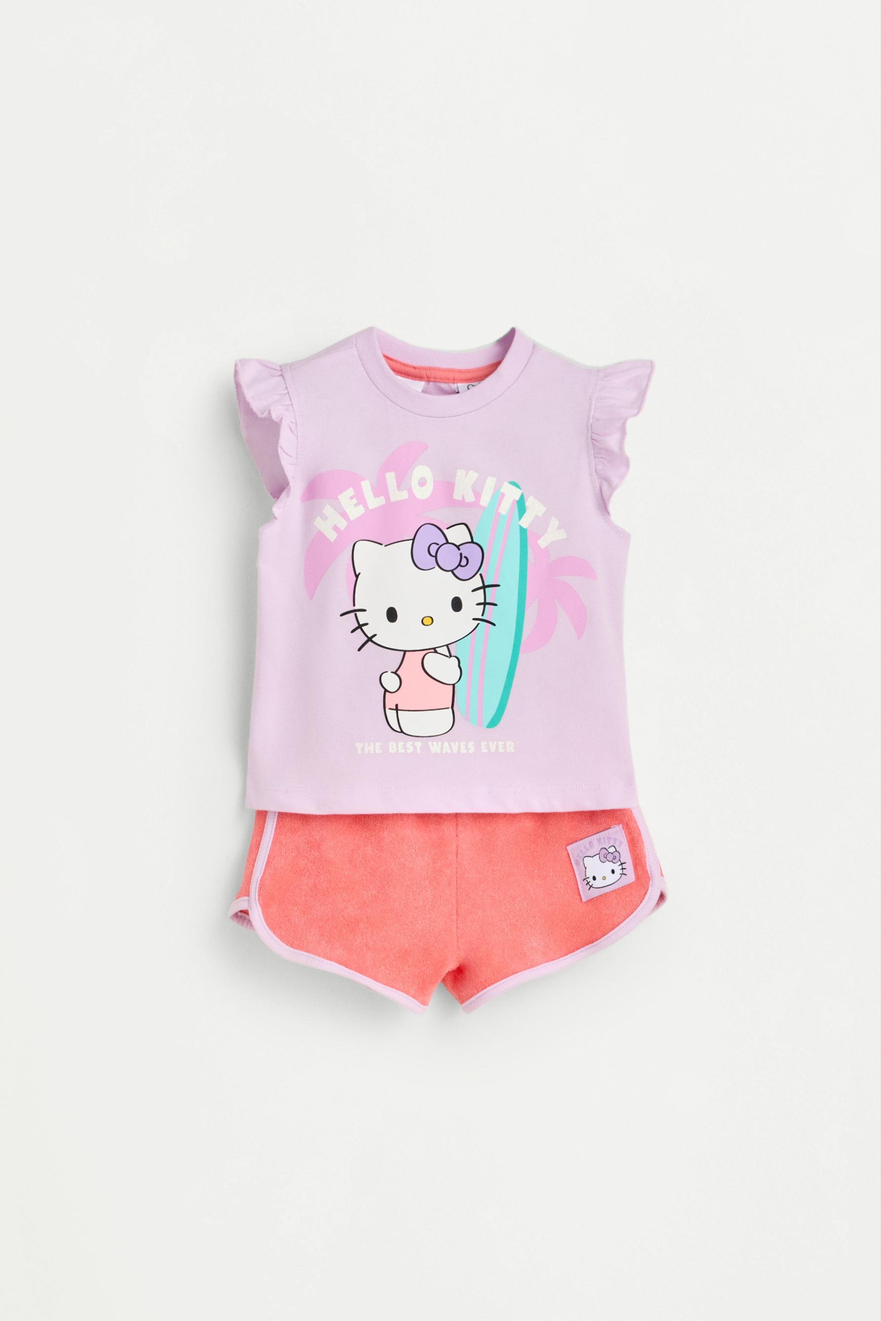 Hello Kitty ©SANRIO Ruffled T-shirt and Shorts Set