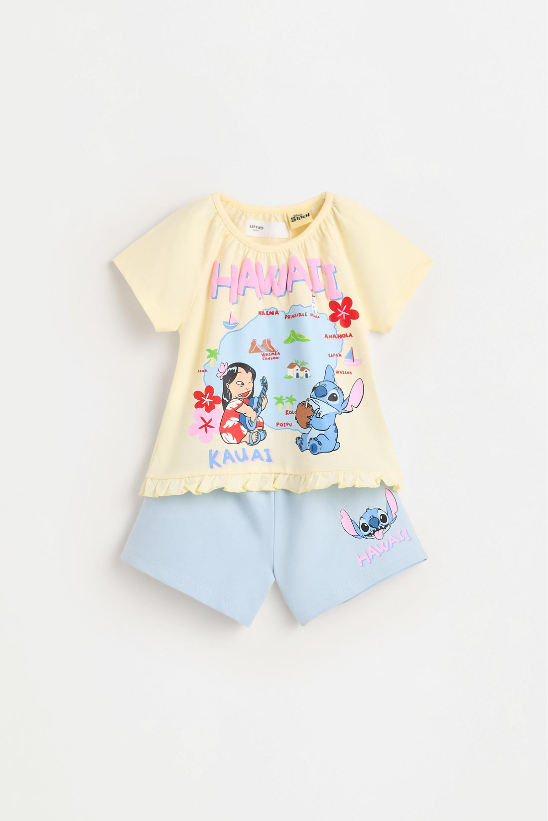 Lilo &amp; Stitch ©Disney T-shirt and shorts set - VANILLA / 12-18 months