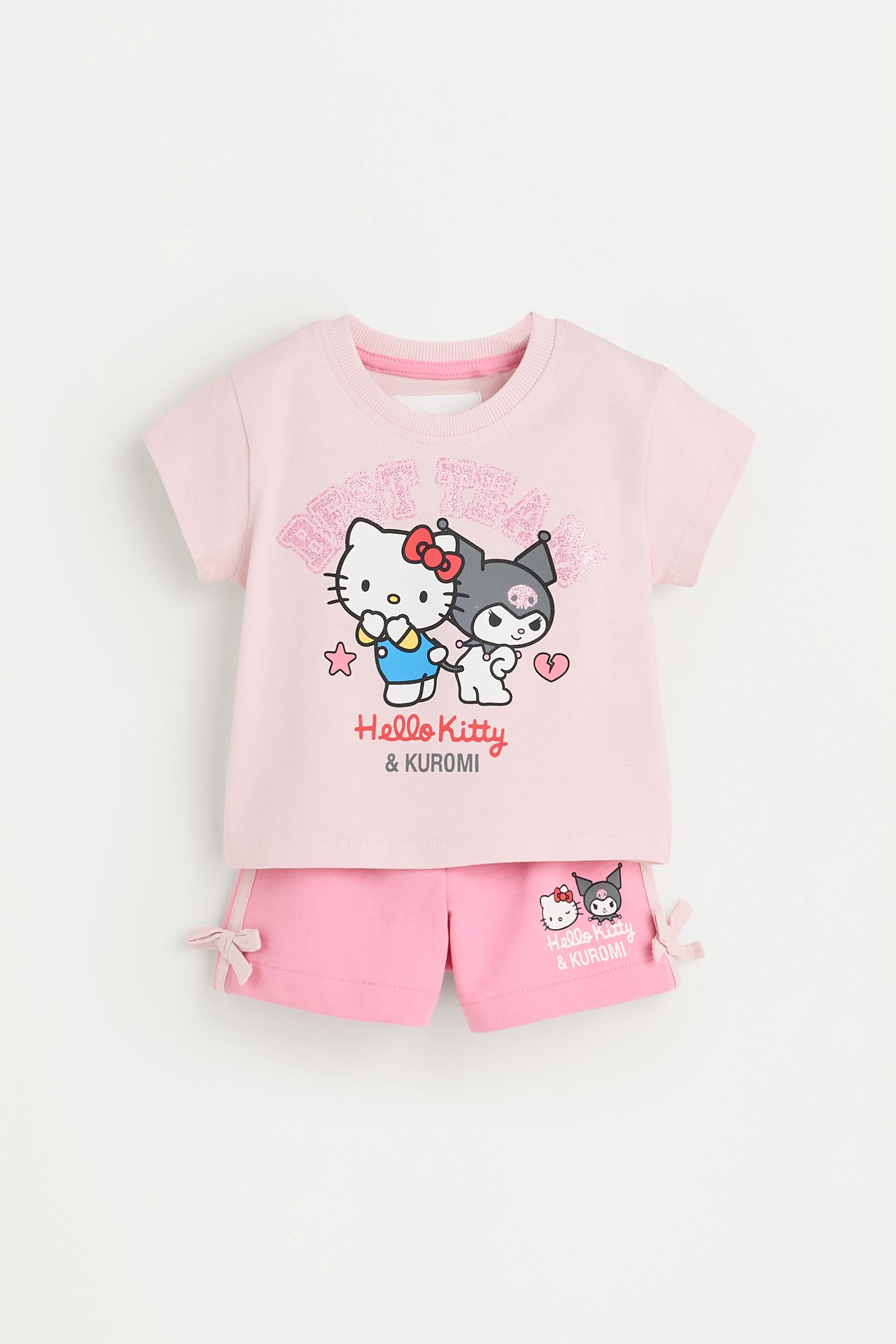 Hello Kitty &amp; Kuromi ©SANRIO T-shirt and shorts set - DUSTY ROSE / 12-18 months