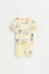 Hello Kitty ©SANRIO ribbed short pyjamas - PASTEL YELLOW / 12-18 months