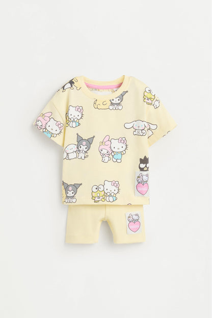 Hello Kitty ©SANRIO ribbed short pyjamas