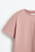 Pack of 2 plain T-shirts - ROSE PINK / 11-12 years