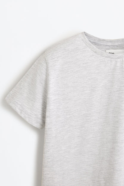 Pack of 2 plain T-shirts - LEAD / 11-12 years
