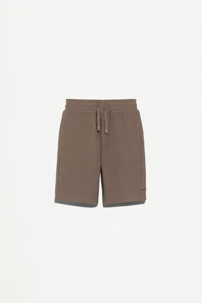 Ottoman Bermuda shorts - PALE BROWN / 11-12 years
