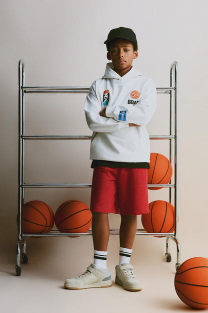 Basic plush Bermuda shorts