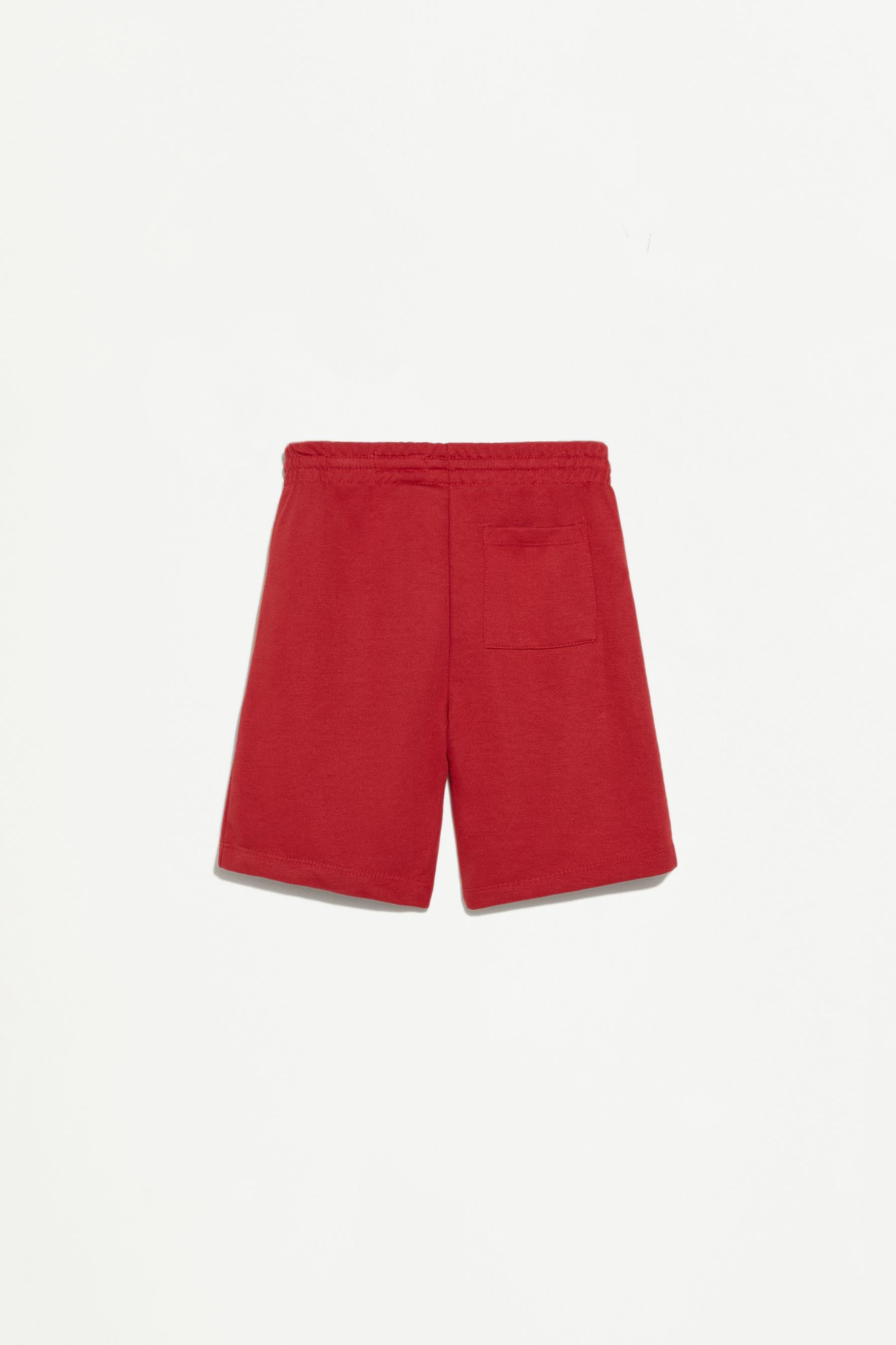 Basic plush Bermuda shorts