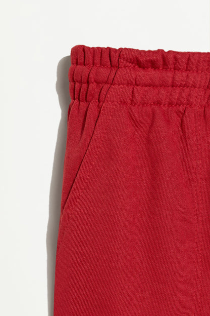 Basic plush Bermuda shorts