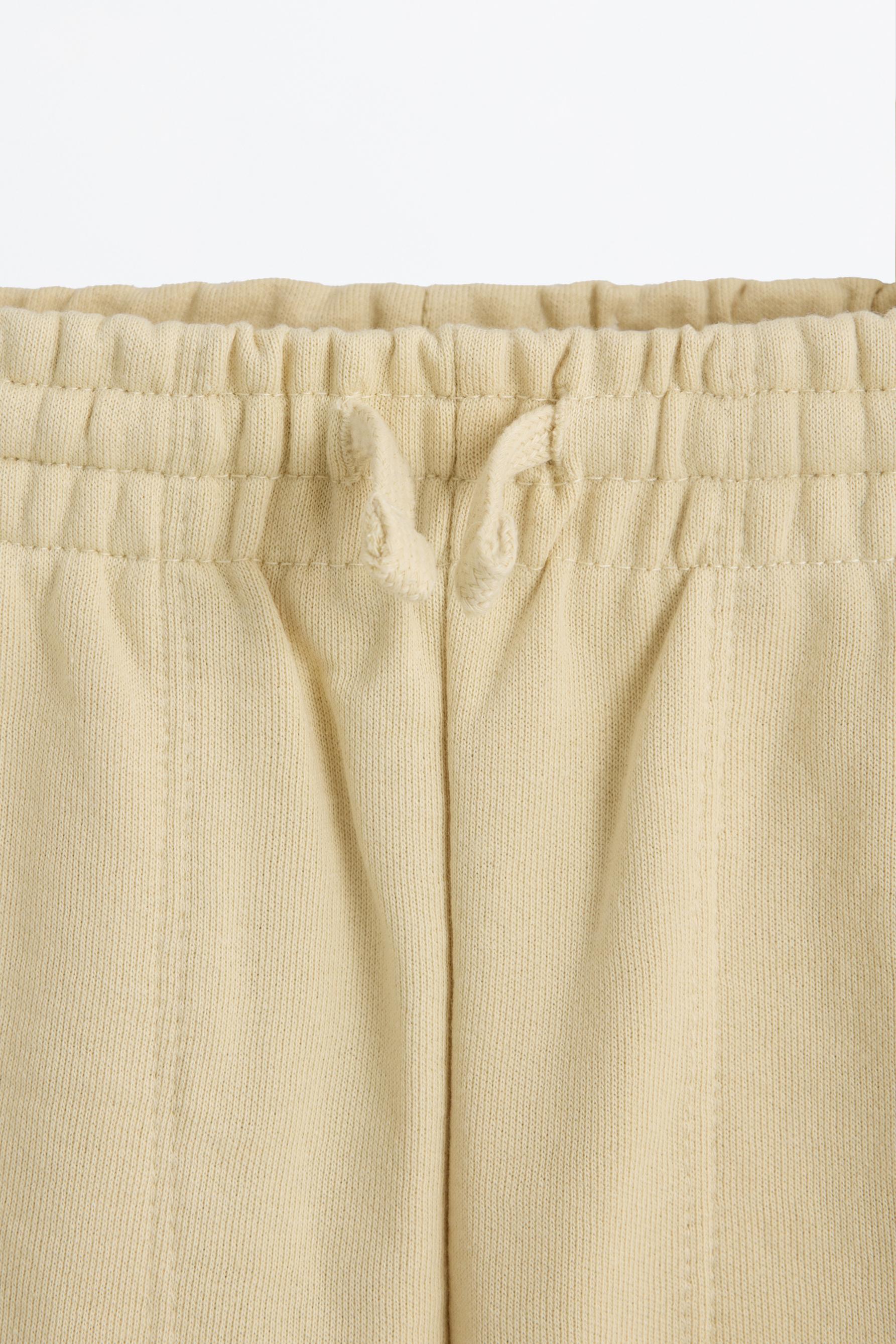 Basic plush Bermuda shorts