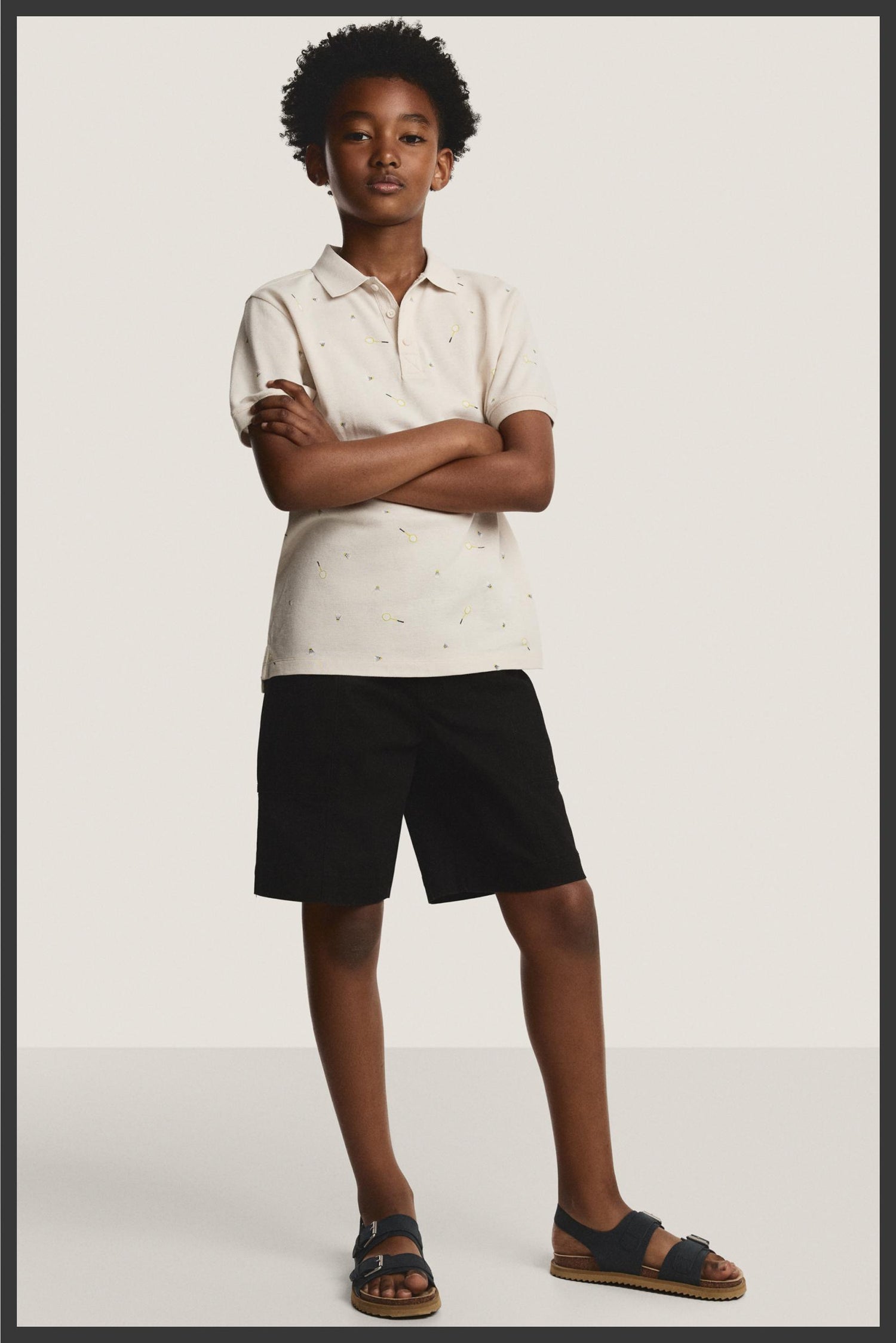 Basic plush Bermuda shorts