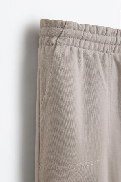 Basic plush Bermuda shorts