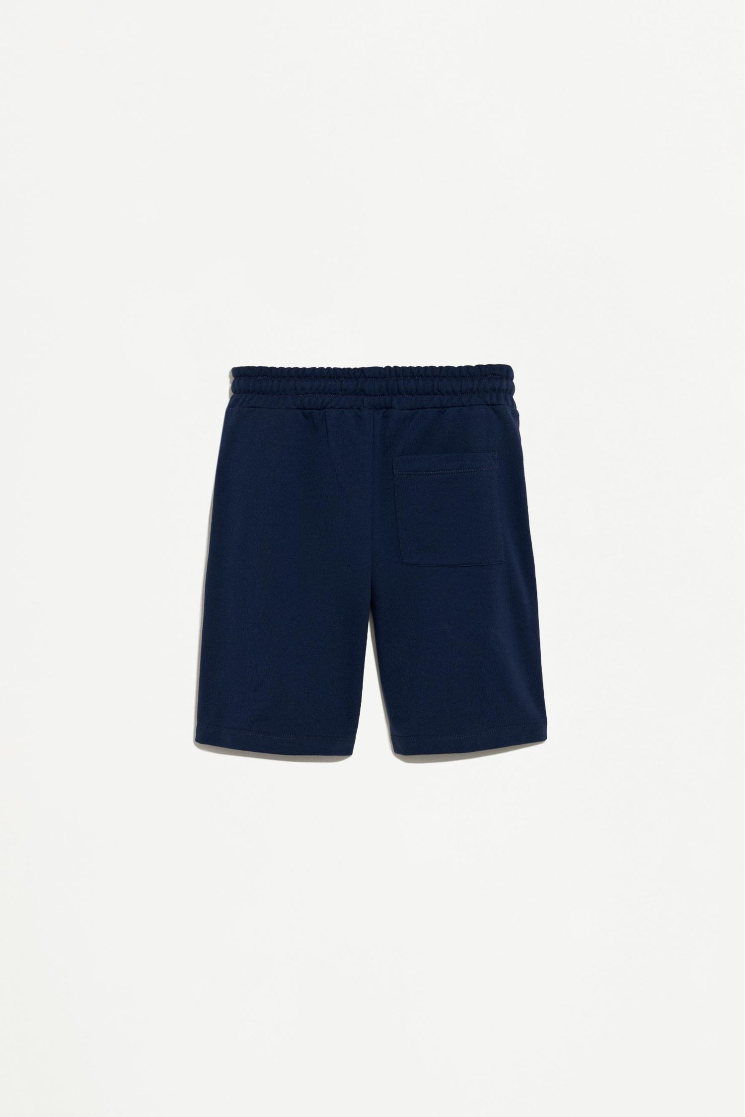 Plush Bermuda shorts with contrast stitching