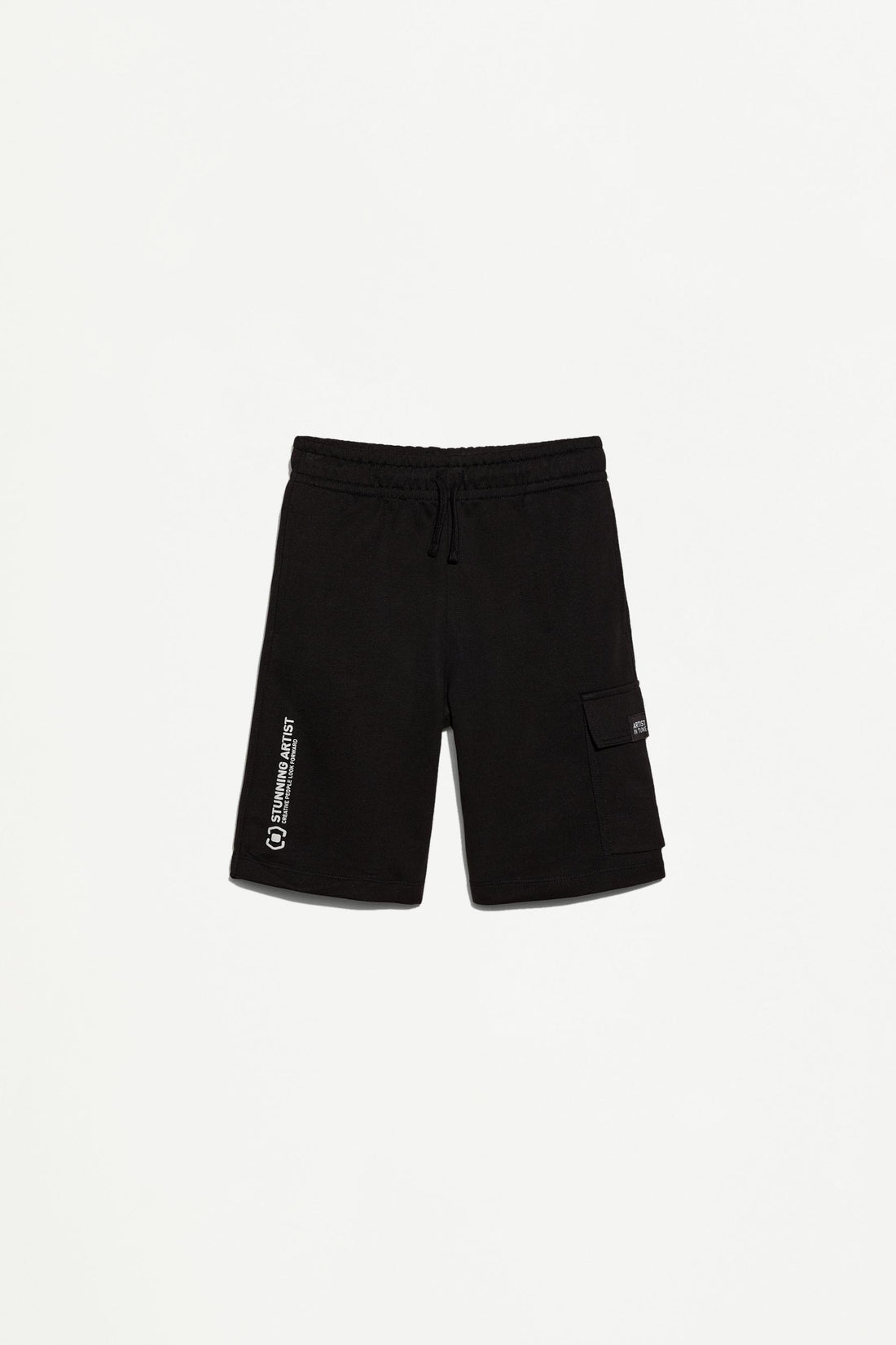 Plush cargo Bermuda shorts