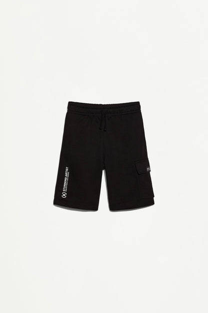 Plush cargo Bermuda shorts