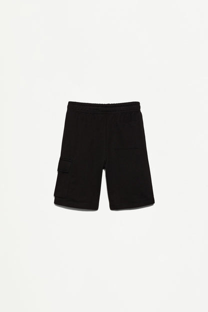 Plush cargo Bermuda shorts