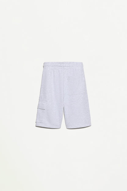 Plush cargo Bermuda shorts