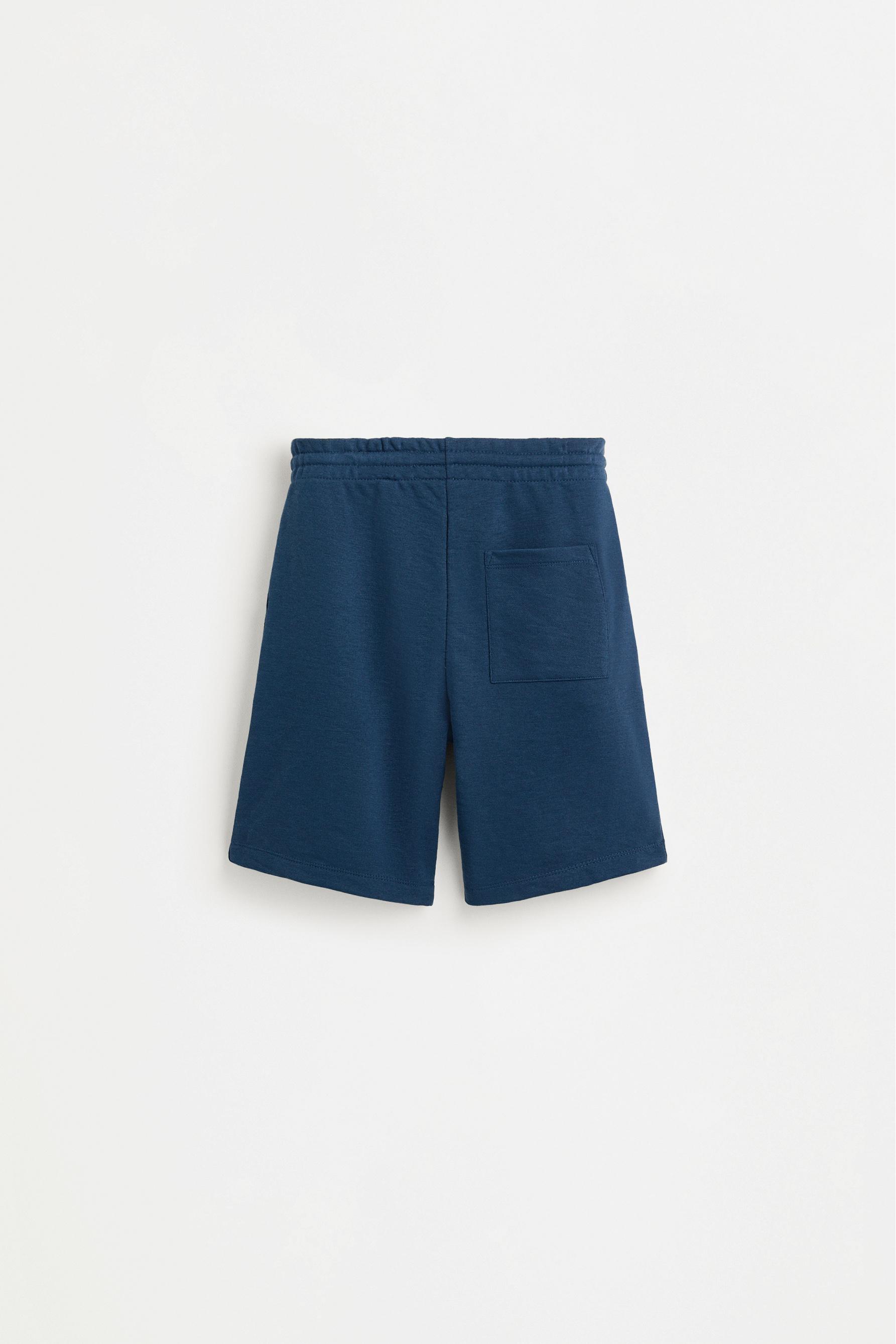 Basic plush Bermuda shorts