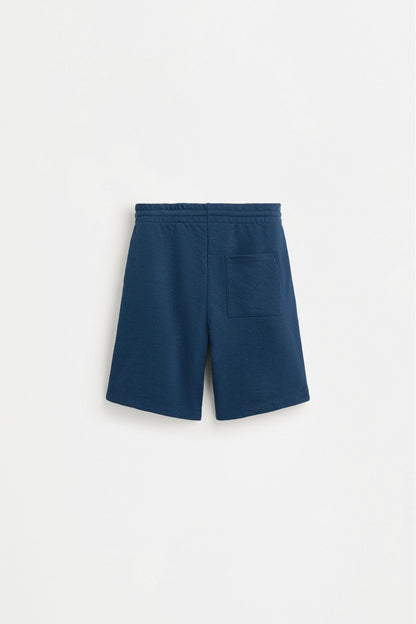 Basic plush Bermuda shorts