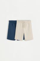 Pack of 2 fleece Bermuda shorts