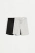 Pack of 2 fleece Bermuda shorts