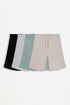 Pack of 4 plush Bermuda shorts