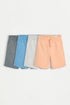 Pack of 4 plush shorts