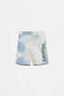 Graffiti print Bermuda shorts - WHITE / 11-12 years