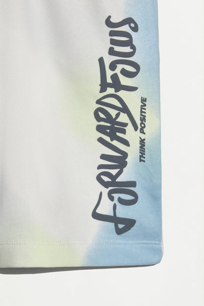 Graffiti print Bermuda shorts