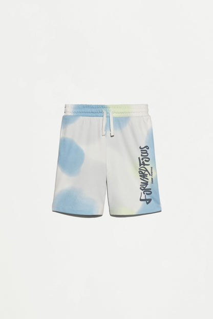 Graffiti print Bermuda shorts