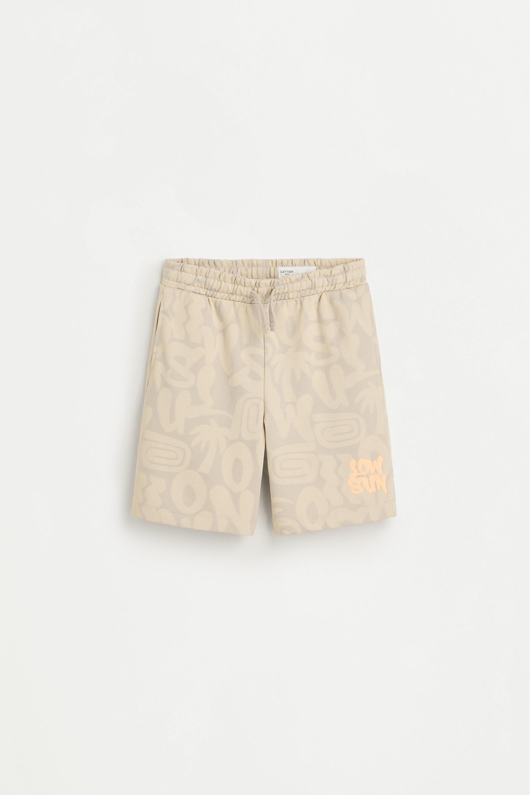 Graffiti print Bermuda shorts