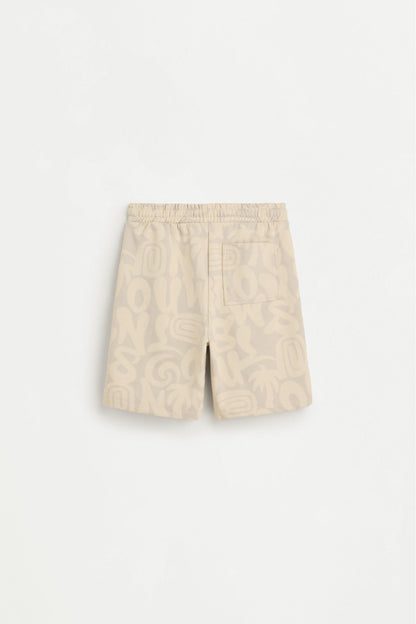 Graffiti print Bermuda shorts
