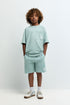 T-shirt and Bermuda shorts set - DARK TURQUOISE / 11-12 years
