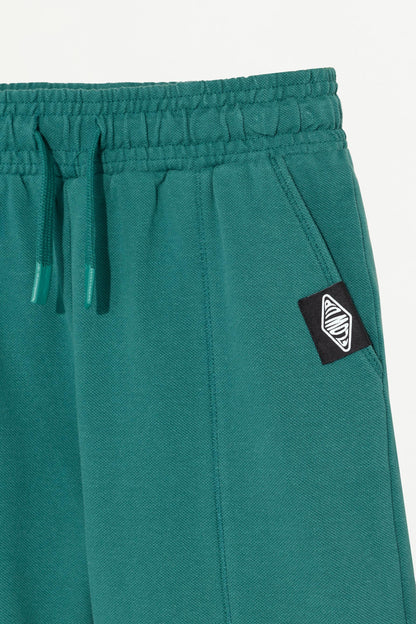 Piqué T-shirt and Bermuda shorts set
