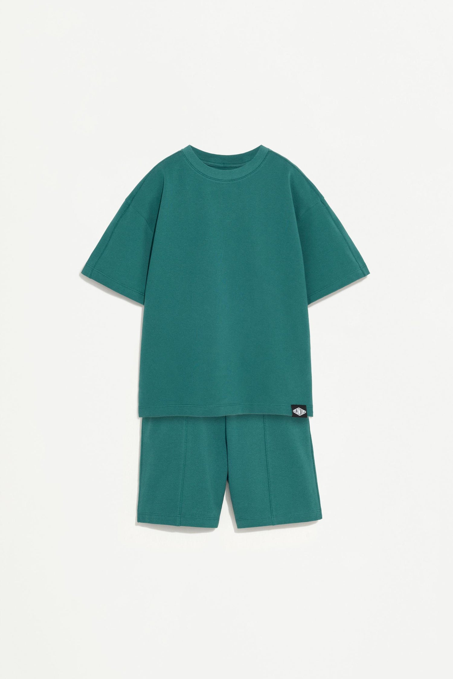 Piqué T-shirt and Bermuda shorts set