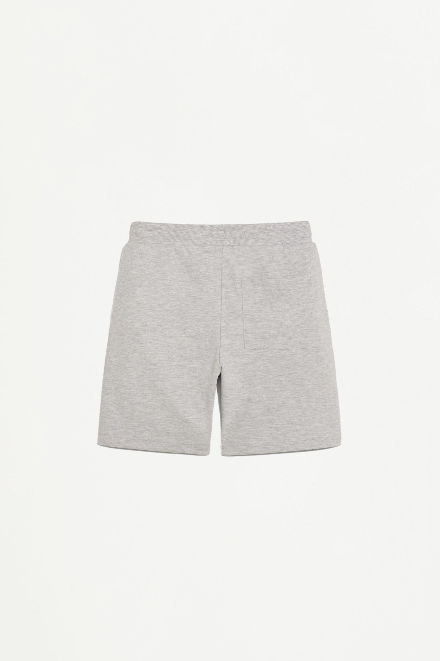 Interlock Bermuda shorts with rubberised text