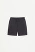 Interlock Bermuda shorts with rubberised text - LEAD / 11-12 years