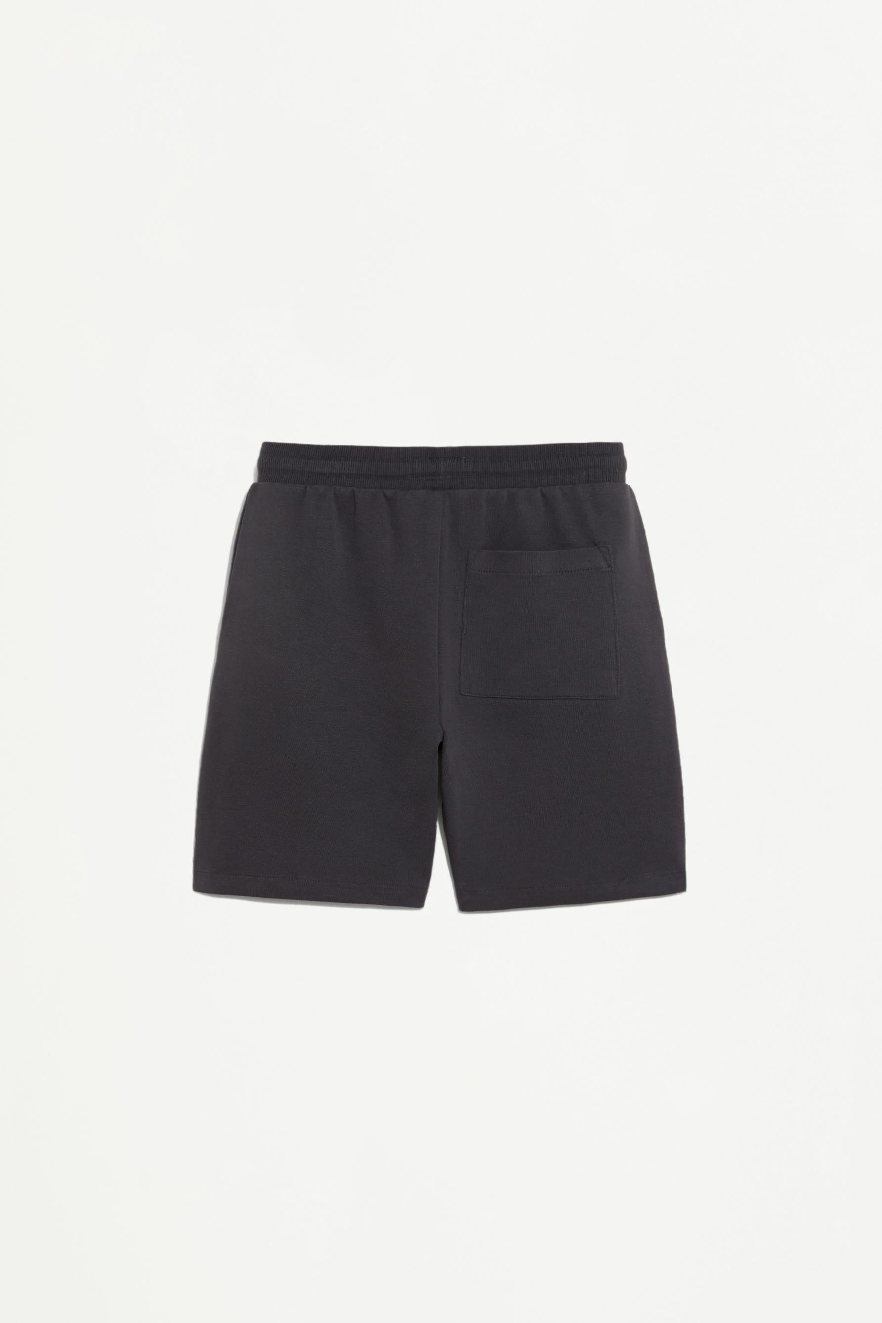 Interlock Bermuda shorts with rubberised text