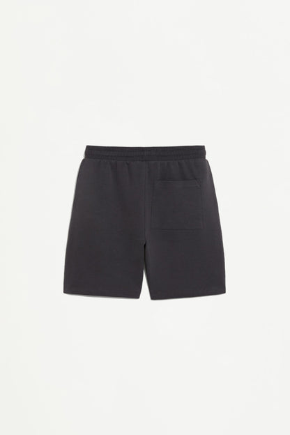 Interlock Bermuda shorts with rubberised text