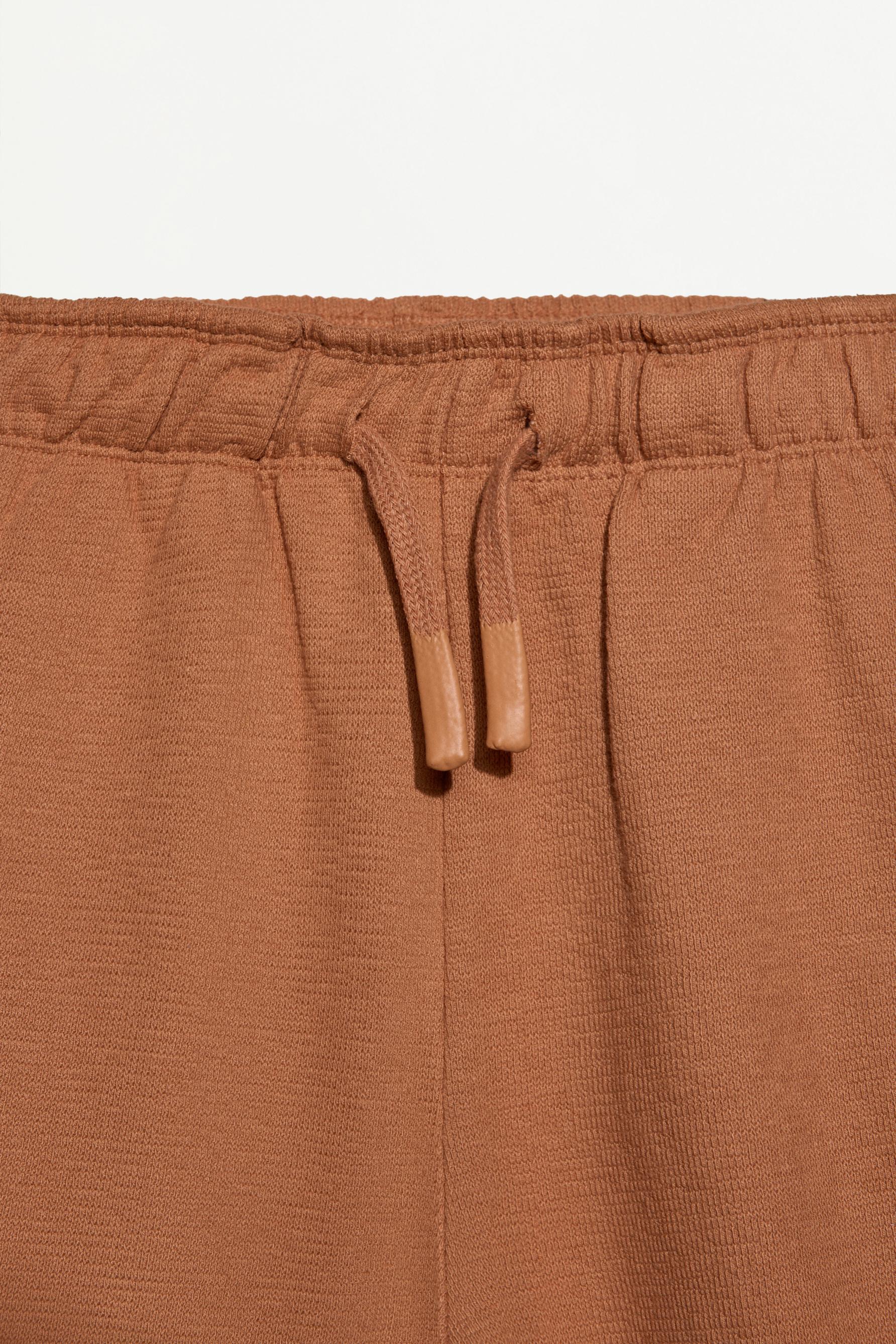 Bias cut Bermuda shorts