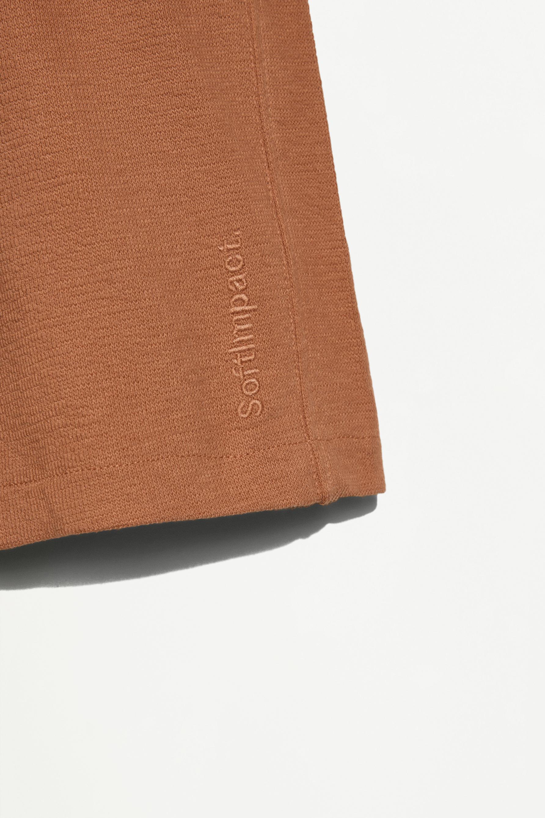 Bias cut Bermuda shorts