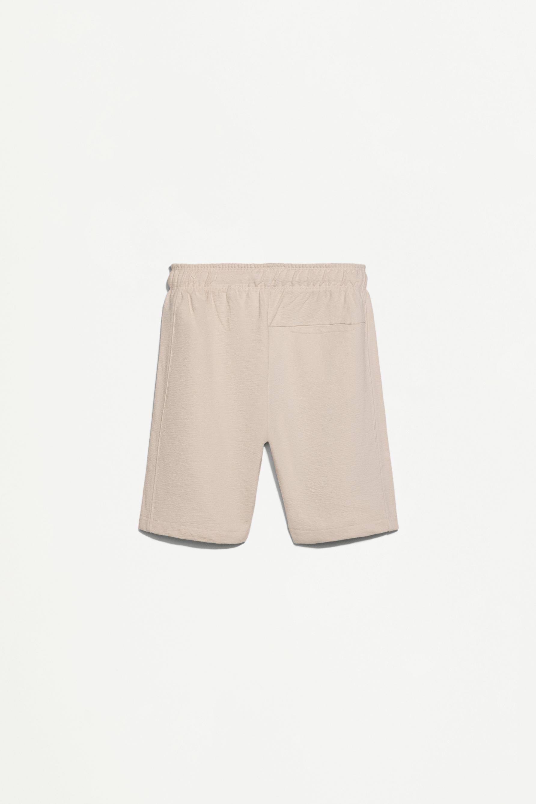 Bias cut Bermuda shorts