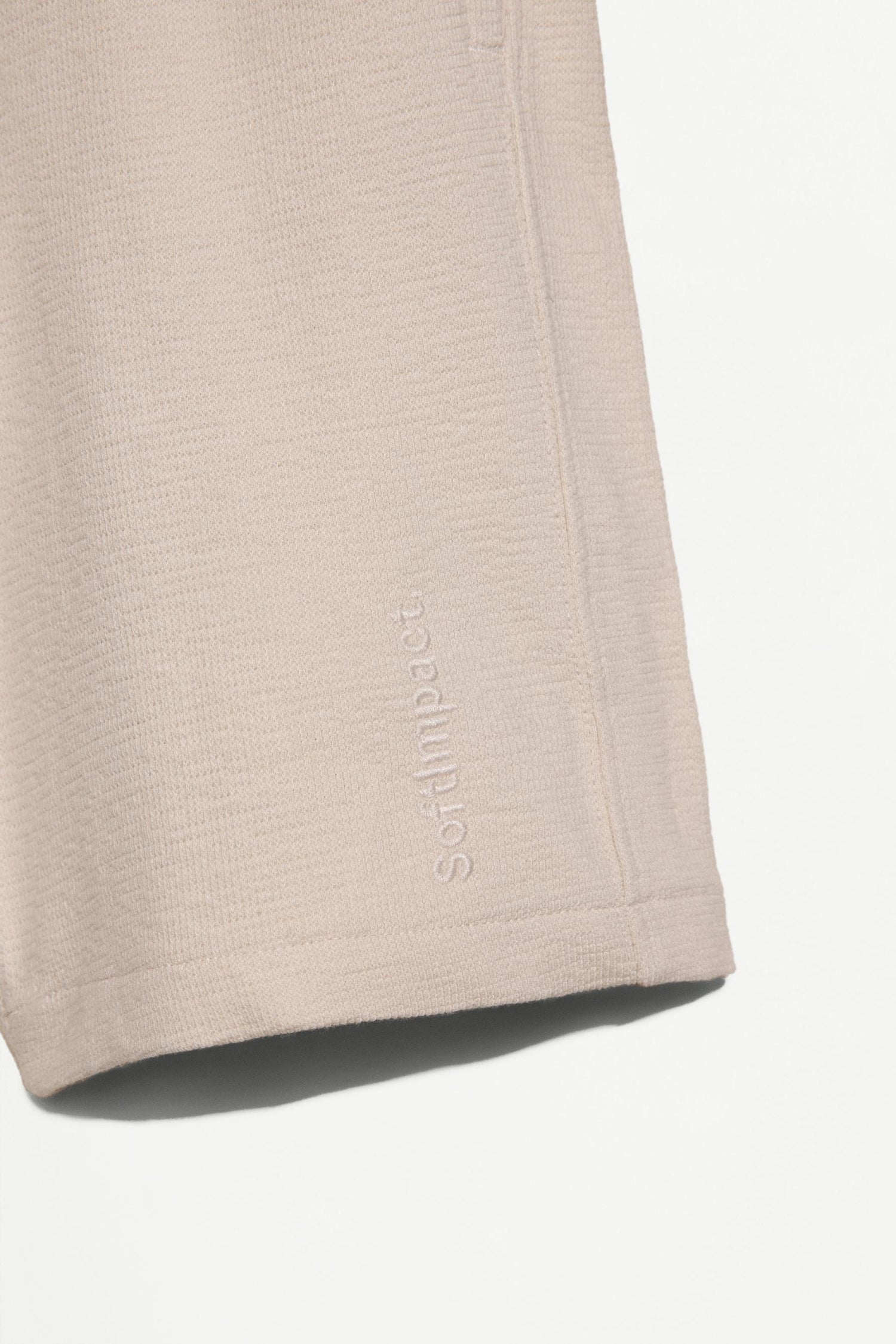 Bias cut Bermuda shorts